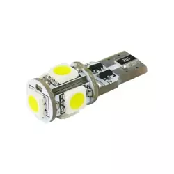 Car LED Light Bulb W5W 5x SMD-5050 CanBus-G2 2.9W  WHITE