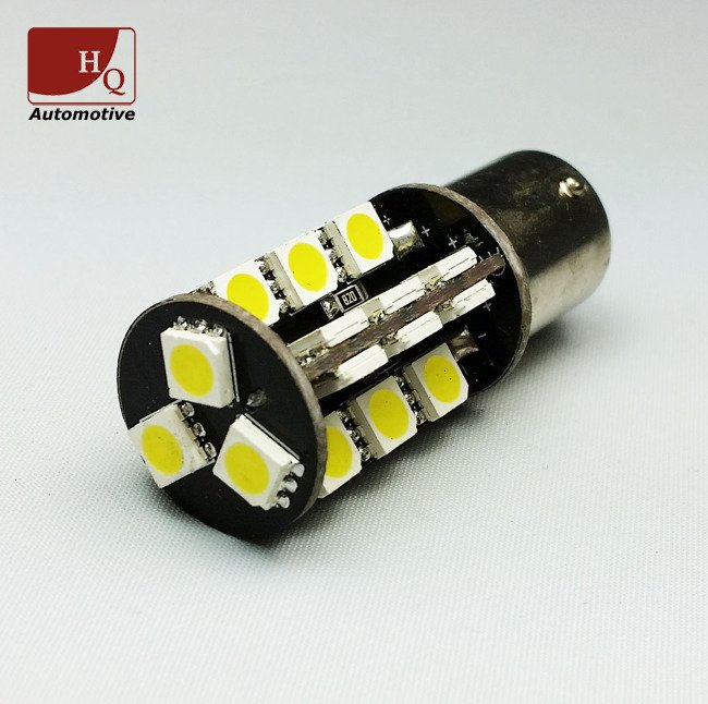 27 LED Bulb SMD-5050 P21W (BA15S) CanBus GREEN GREEN