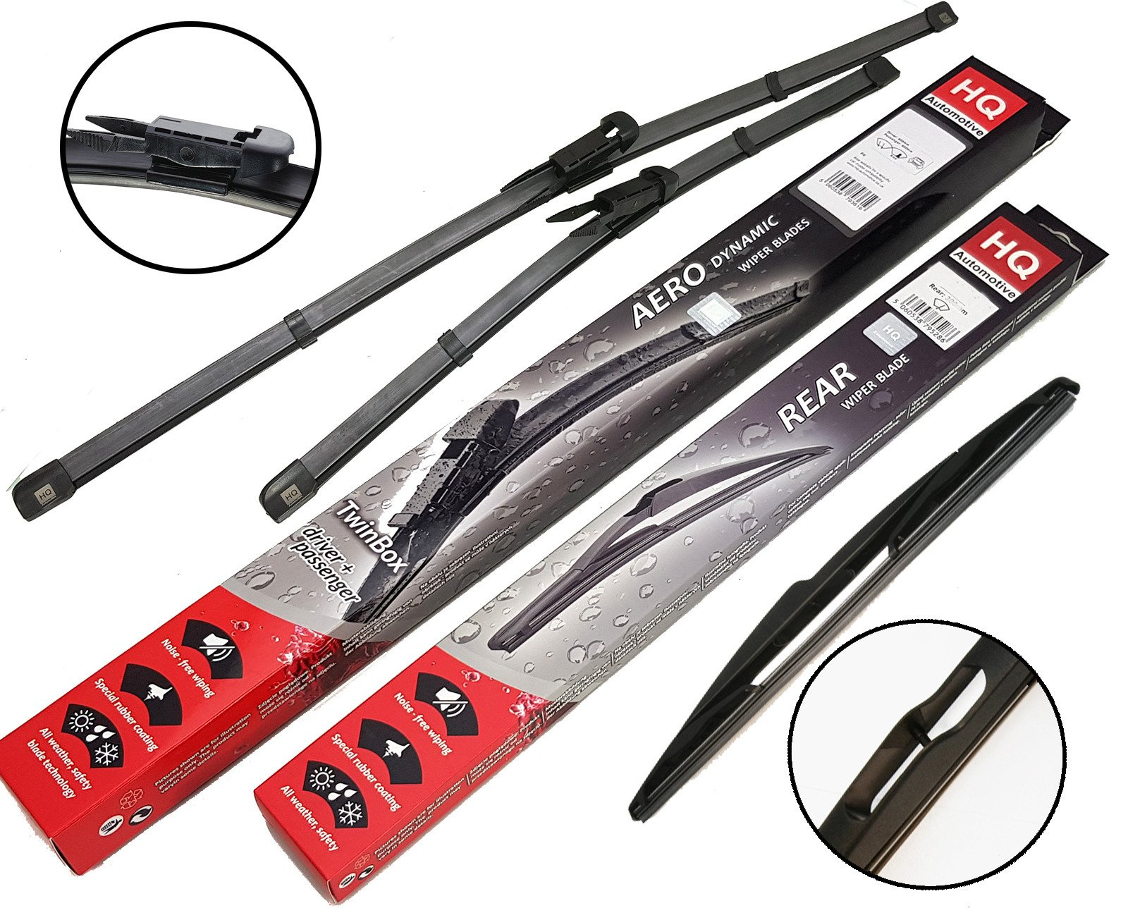 Enter Car Reg. HQ Automotive OE Aero Flat Wiper Windscreen Wipers all