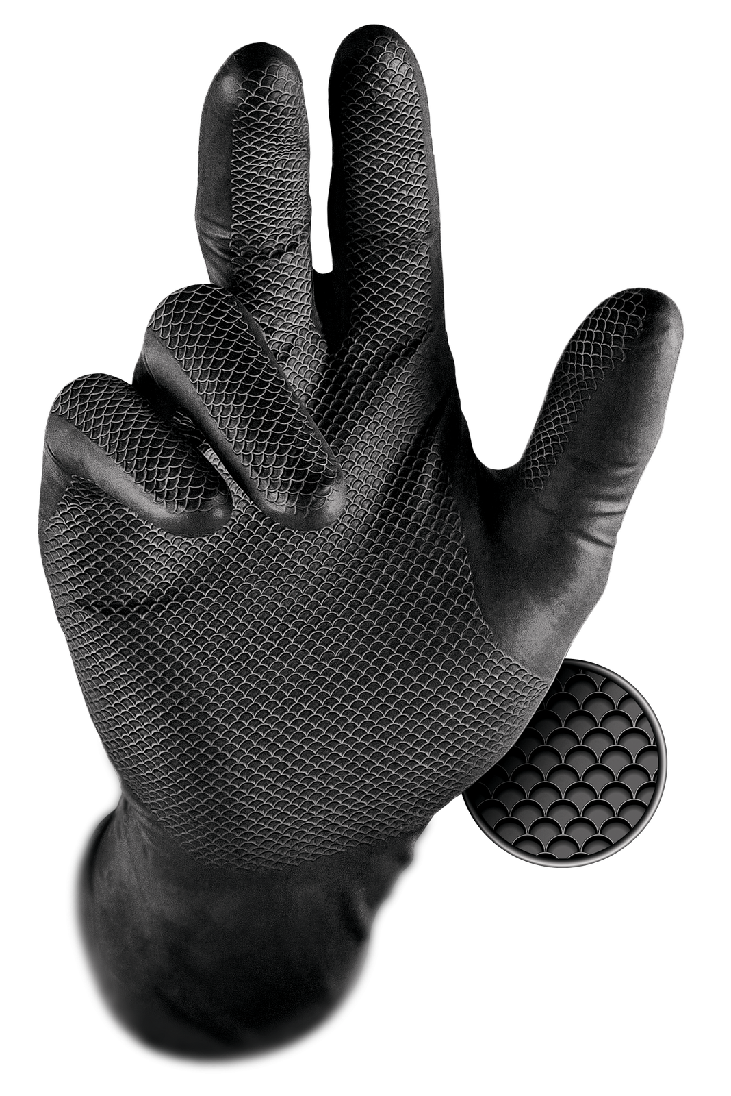 Grippaz 246 Disposable Nitrile Gloves size XL PowderFree BLACK XL