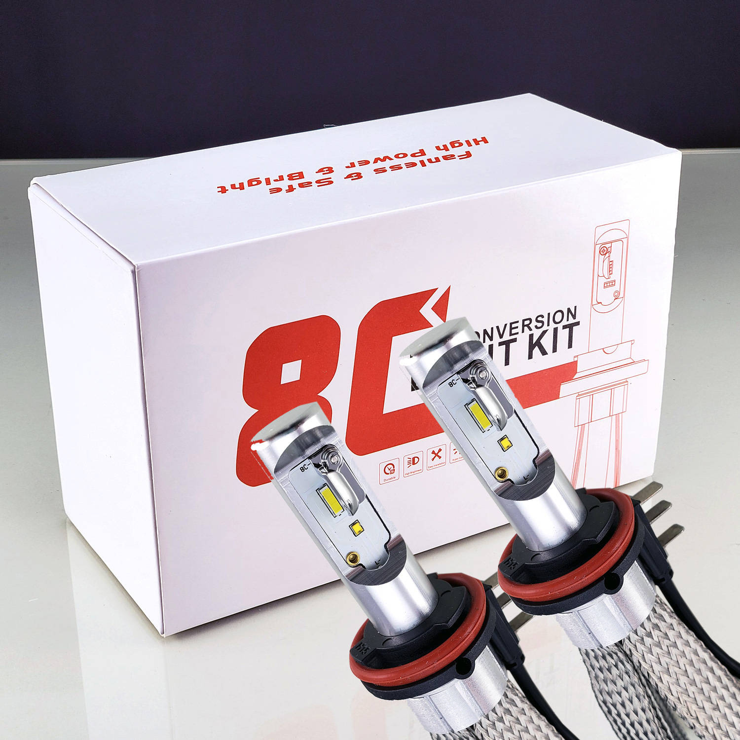 H15 HiBeam DRL Daytime Running Lights Headlight Conversion KIT 5600lm