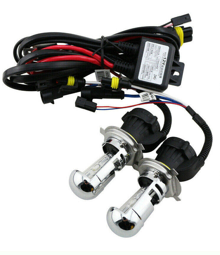 H4 Lamps BIXENON 6000K for HID Conversion KIT 2pcs WHITE 6000K Xenon