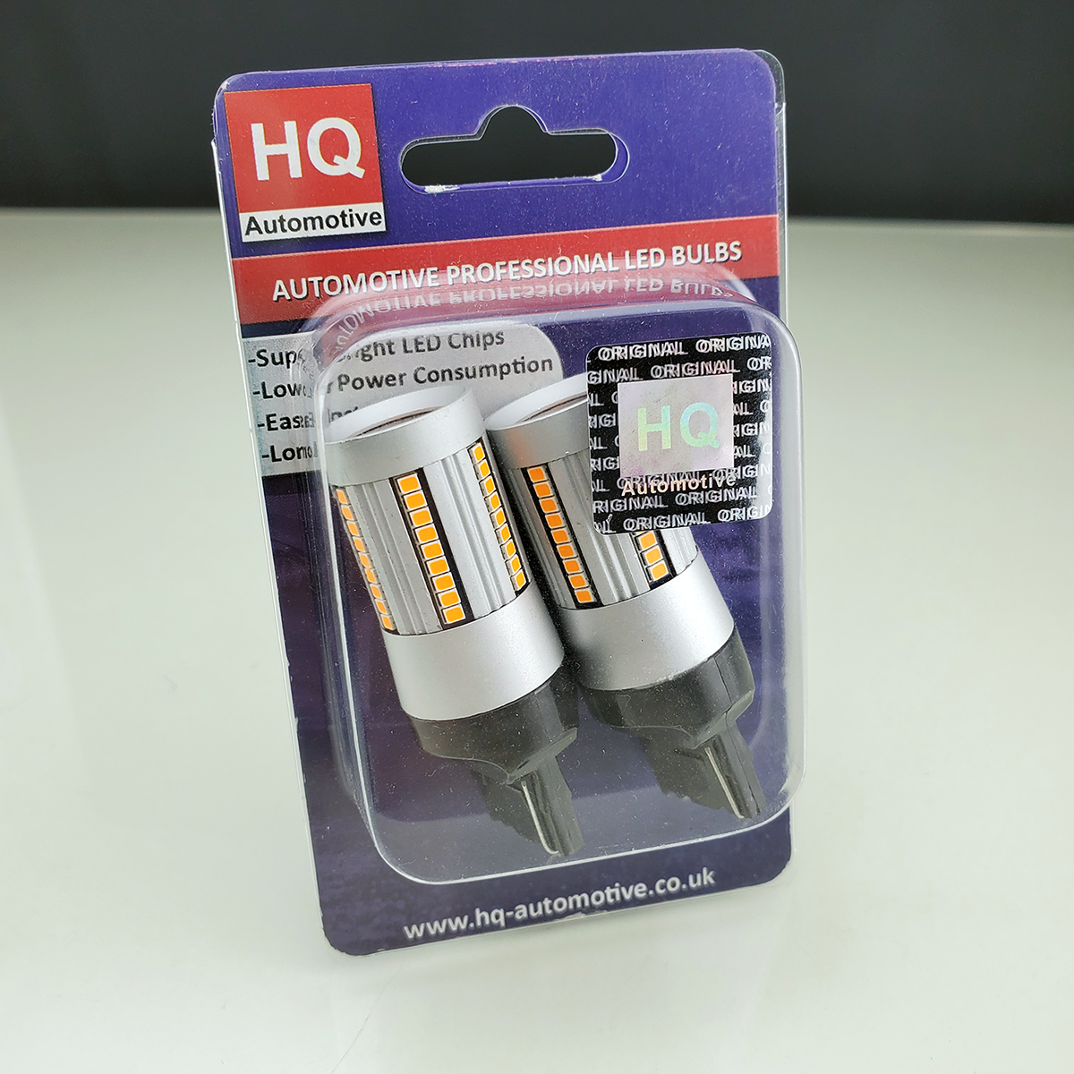 HQ Automotive 2x H21W BAY9S 27xSMD-4014 12V 24V LED BULB 2pcs