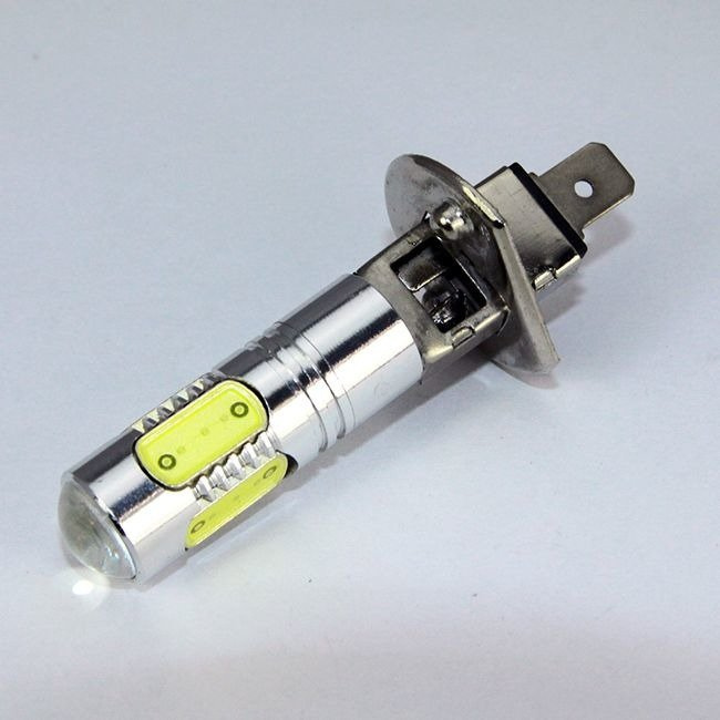 LED Car Bulb H1 7.5W HP LED with lens (5*1.5W) WHITE Car LED Bulbs