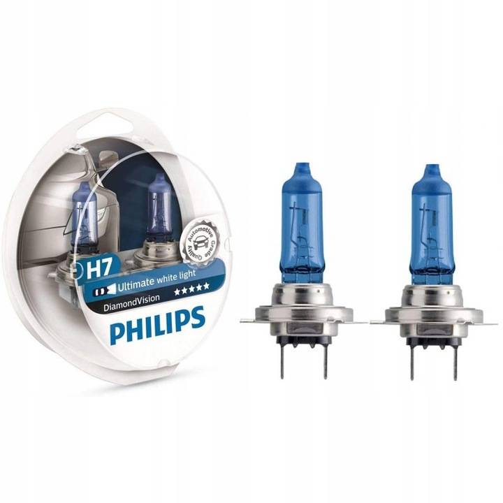 PHILIPS Diamond Vision Bulbs 2x H7 12V 55W 5000K