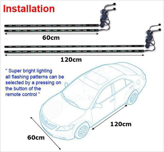 Remote Controlled Undercar Body LED Light KIT Other Accessories