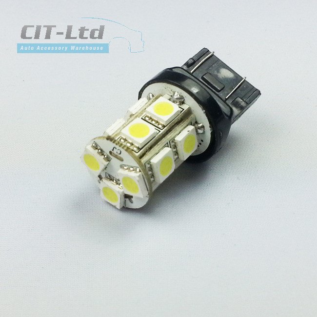 W21/5W (7443) 13 LED Bulb SMD-5050 A YELLOW