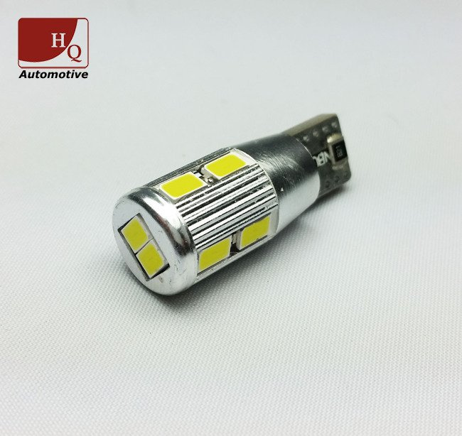 W5W 10LEDs SMD5630 Car LED Bulb Car Light Bulb CanBus WHITE Car LED