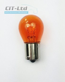 Car Light Incandescent Bulb P21W (382) BA15s 12V 21W glass Amber