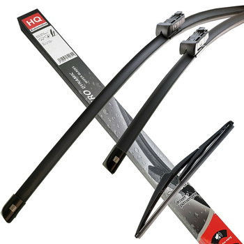 Front & Rear kit of Aero Flat Wiper Blades fit CITROEN C3 Picasso (A58) Feb.2009-Mar.2010
