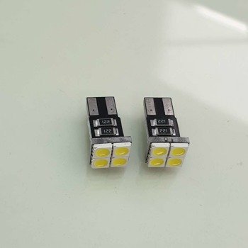 HQ Automotive Car LED Bulbs 2x 12V 4TOP SMD-5050 W5W T10 501 CanBus WHITE 