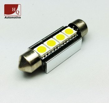 LED Car Light Bulb C10W 4x  SMD-5050 Festoon 42mm CanBus RED