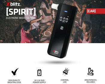 XBLITZ SPIRIT ELECTRONIC BREATHALYZER