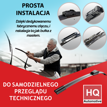 HQ Automotive Wiper Blade fits TOYOTA Corolla Estate (2019 and later) Rear 12" OEM FIT with Dedicated fit connector HQ12F