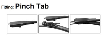Two Front Frameless Wiper Blades HQ Aero Dynamic - AD62-3