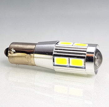 HQ Automotive 2x H6W BAX9S 8xSMD-5630 + High-Power LED BULB 2pcs