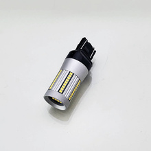 HQ Automotive Car LED Bulb x2 W21/5W 66 SMD-2016 100% CanBus WHITE