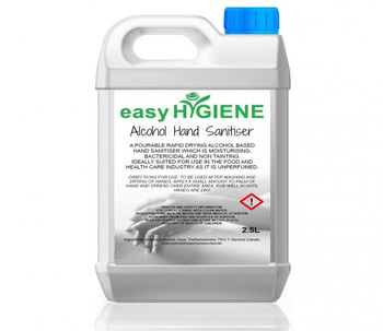 2.5 Litre 70% Alcohol Gel Hand Sanitiser Steriliser Pourable