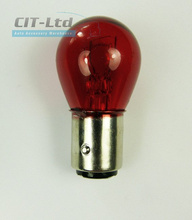 Car Light Incandescent Bulb P21/5W BAY15d 12V 5W Glass Red