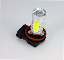 H8 708 16W Car LED Bulb with lens (4*1.5W HP + 2*5W High-Power) 8000K