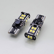 HQ Automotive 2x Car LED Bulbs 10-18V 14x SMD-3020 W5W (501) W16W (955,921) CanBus WHITE