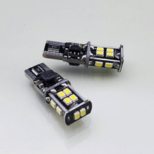 HQ Automotive 2x Car LED Bulbs 10-18V 14x SMD-3020 W5W (501) W16W (955,921) CanBus WHITE
