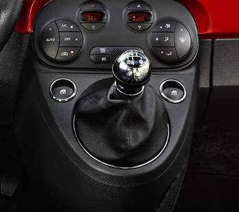 Leather Gear Shift Gaiter Cover Sleeve Fit FIAT 500 2007 ->