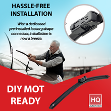 Wiper Blades for FIAT Idea MPV (2008-2012) HQ Front Pair 23-inch + 15-inch with Top-Lock 19mm connector