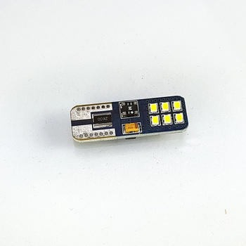 Car LED Bulb 12V 24V 12x SMD-2016 W5W T10 (501) W2.1x9.5d CanBus WHITE