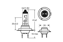 Halogen Bulb HQ Automotive H7 Clear 12V 100W