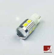 Car LED Bulb W5W 8x SMD-5630+ High-Power LED with lens  WHITE