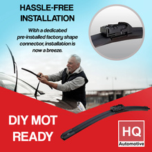 Wiper Blades for TOYOTA Prius Hatchback (2015 and later) HQ Automotive Front Rear Set with special Top-Lock connector