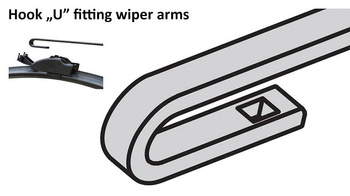 Two Front Frameless Wiper Blades HQ Aero Dynamic - AD62-1 