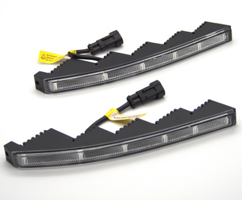 High Quality DRL Daytime Running Lights 5-LED High-Power O1 Curved