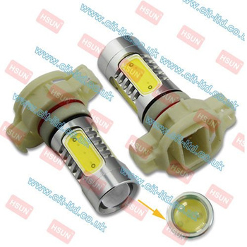 H16 (PG20-3) PS24W 7.5W High Power LED Bulb (5*1.5W) With Lens WHITE