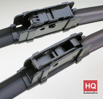 Two Front Frameless Wiper Blades HQ Aero Dynamic -