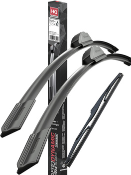 Windscreen Wipers for FIAT Stilo 2001-2005 Front & Rear 3pcs HQ Automotive
