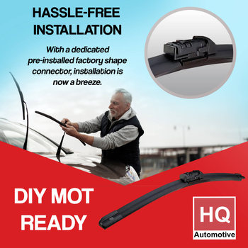 Wiper Blades for JAGUAR E-Pace SUV (2017 and later) HQ Automotive Front Rear Set with special Top-Lock connector