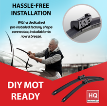 Wiper Blades fit TESLA Model 3 Saloon (2016 and later) Front Pair 26-inch + 19-inch with Top-Lock 16mm connector