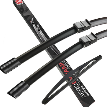 Wiper Blades for ALFA ROMEO 147 Hatchback (2005-2010) HQ Automotive Front Rear Set with Side-Pin connector