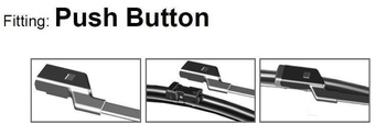 Wiper Blades fit NISSAN Pulsar Hatchback (2014-2018) Front Pair 26-inch + 13-inch with Top-Lock 19mm connector