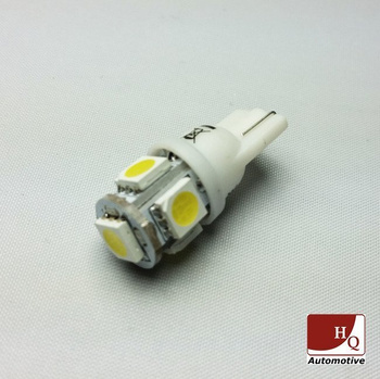 Car LED Bulb W5W 5x SMD-5050 YELLOW