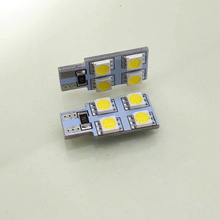 HQ Automotive Car LED Bulbs 2x 12V 1x4 SMD-5050 W5W T10 501 CanBus WHITE 