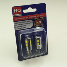 HQ Automotive 2x W5W 8SMD-5630 + High-Power 12V CanBus WHITE LED BULB 2pcs