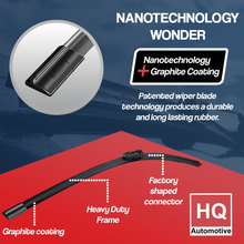 Wiper Blades for SSANGYONG Korando E-Motion SUV (2022 and later) HQ Automotive Front Rear Set with J-hook connector