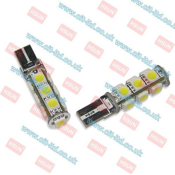LED Car Light Bulb W5W 13xSMD-5050 CanBus BLUE