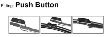 Two Front Frameless Wiper Blades HQ Aero Dynamic - ADB91-424 Twin Box