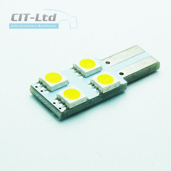 W5W (501) T10 4 LED Bulb SMD-5050 B CanBus BLUE