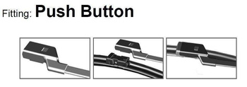 Wiper Blades fit VW Touareg SUV (2017 and later) Front Rear Set with Top-Lock 16mm connector