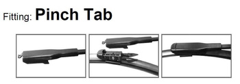 HQ Automotive Wiper Blades fit CADILLAC BLS Estate (2007 and later) Front Rear Set OEM FIT with Pinch-Tap connector AD32-423|HQ12E